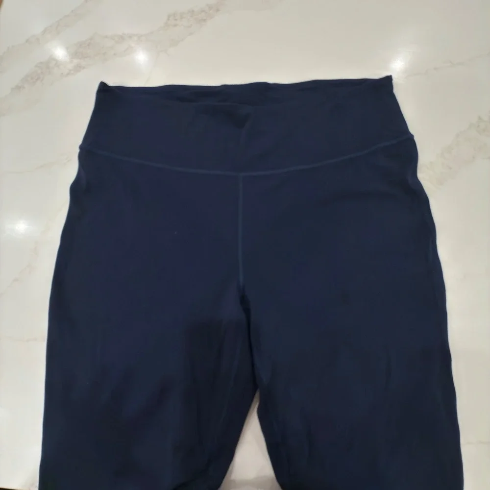 Lululemon Groove Super High-Rise Flared Pant Navy Blue Nulu Yoga Size 18